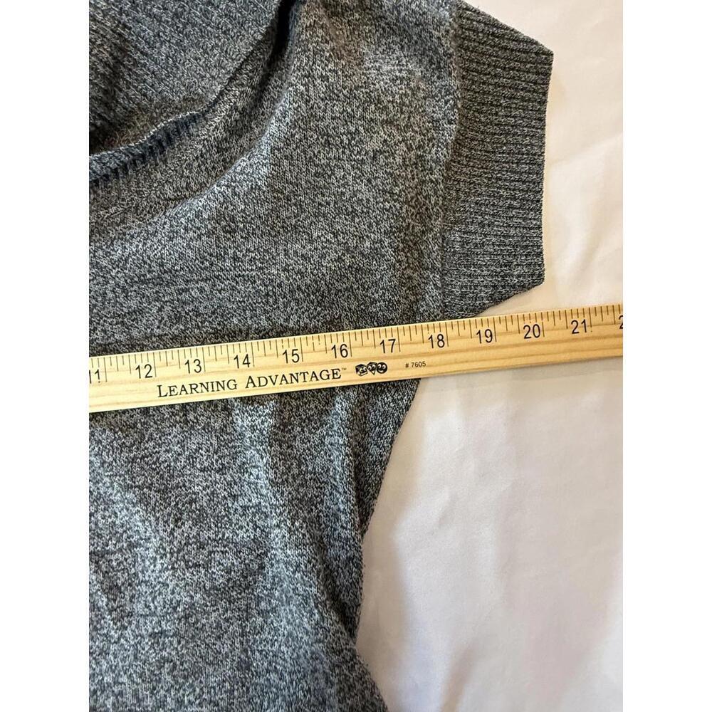 B. Wear Sweater Tunic Womens Medium Gray Cowl Neck Short Sleeve Pullover Knit - Picture 5 of 8